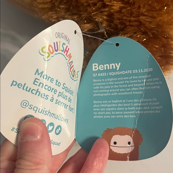 Squishmallows Brown Plush with Furry Hood - Picture 7 of 10